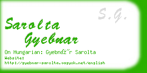 sarolta gyebnar business card